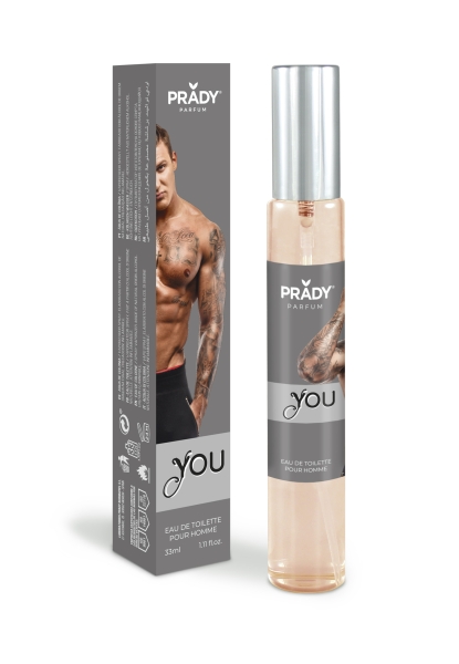 Prady Colonia de Hombre You - Frasco de 33 ml - Spray Pulverizador