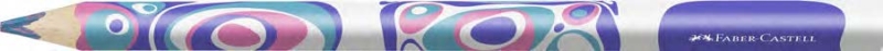 Faber-Castell Fantasia Pastel Lapiz Jumbo con Mina Multicolor - Cuerpo Triangular Decorado - Madera de Bosques Sostenibles