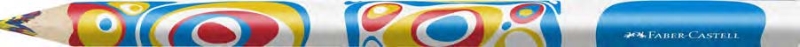 Faber-Castell Fantasia Lapiz Jumbo con Mina Multicolor - Cuerpo Triangular Decorado - Madera de Bosques Sostenibles