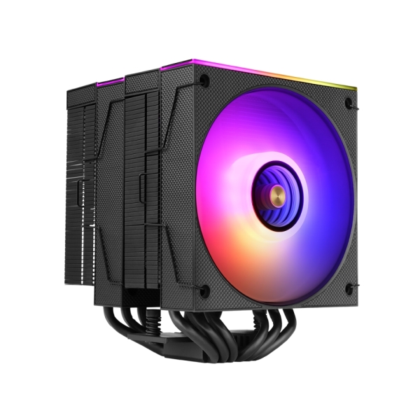 Mars Gaming MCPU-X26 Disipador CPU - Potencia TDP hasta 350W - 6 Tubos - Silencioso - 2 Ventiladores PWM de 120mm - 2600rpm - Iluminacion ARGB - 122x122x158mm - Color Negro