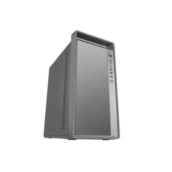 Tacens FORTISII Minitorre Micro-ATX/Mini-ITX - Ventilador FDB 120mm - Silencioso - USB 3.0 - 2xUSB 2.0 - Audio HD - Rejilla Frontal - 4 Ranuras - Asa Integrada - 38.4x18.5x32cm - Color Negro
