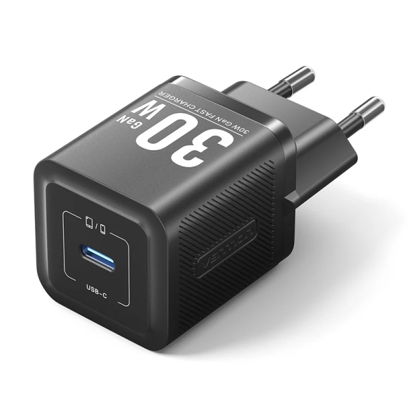 Vention Cargador de Pared - 30W - GaN - USB-C - Carga Rapida - Tecnologia PPS - Color Negro