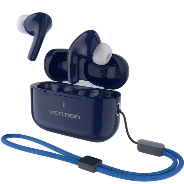 Vention Echo Lite E11 Plus Auriculares Intraurales Inalambricos - Bluetooth 6.0 - Autonomia hasta 6h - Estuche con Bateria de 250mAh - Color Azul