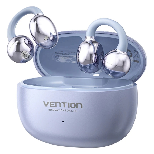 Vention A11 Clip-On Auriculares Intraurales Inalambricos - Bluetooth 6.0 - Alcance 10m - Estuche con Bateria de 400mAh - Color Blanco