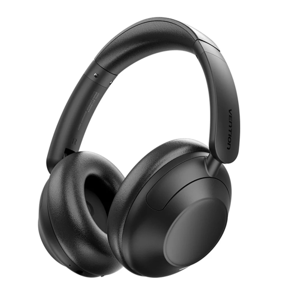 Vention Echo Clarity Hybrid Auriculares Supraaurales Inalambricos - Bluetooth 6.0 - Alcance 10m - Incluye Accesorios - Cancelacion Activa de Ruido ANC - Color Negro