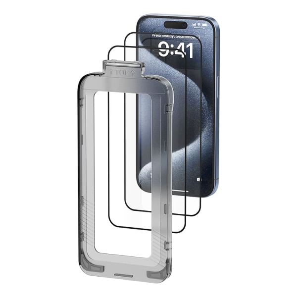 Vention Protector de Pantalla para Iphone 13 - Vidrio Templado - Herramienta de Instalacion Antipolvo - Color Transparente