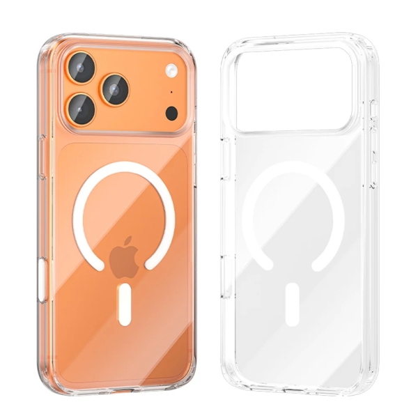 Vention Concise Impact Funda Rigida para Iphone 17 Pro - Anillo Magnetico MagSafe - Compatible con Carga Inalambrica - Resistente al Amarilleo - Color Transparente