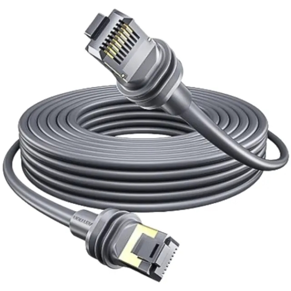 Vention Cable de Red Starlink Cat.7 - Longitud 40m - Contactos Chapados en Oro - Velocidad hasta 10Gbps - 28AWG - Cubierta de PVC - Color Gris