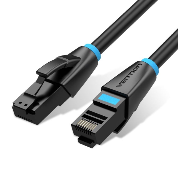 Vention Cable de Red - Cat.6 UTP - Longitud 5m - Velocidad hasta 1Gbps - 26AWG - Cubierta de PVC - Color Negro