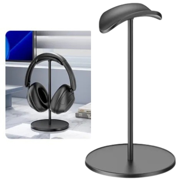 Vention Soporte de Sobremesa para Auriculares - Universal - Forma de U - 235x115x115mm - Color Negro