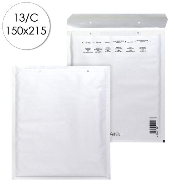 Bong Peel and Seal Sobres Acolchados - Proteccion contra Golpes - Resistente a la Humedad - 150x215mm - Color Blanco