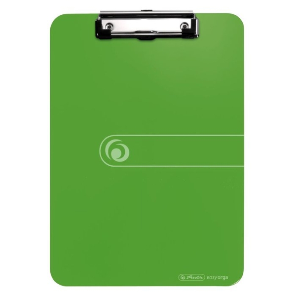 Herlitz Carpeta Sujetapapeles - Formato A4 - Pinza Metalica - Capacidad hasta 80 Hojas - Color Verde