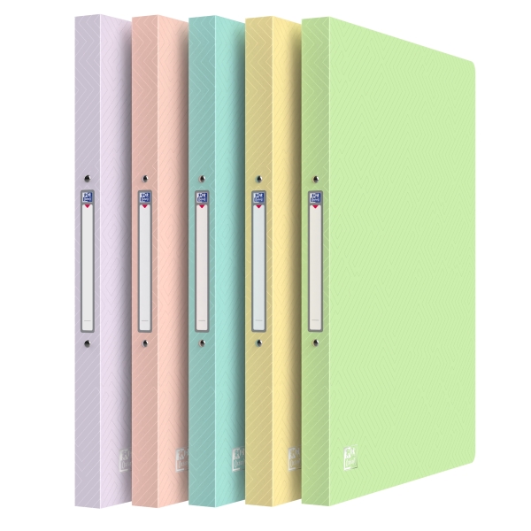 Oxford Urban Carpeta de 2 Anillas - Formato A4 - Lomo de 20mm - Capacidad hasta 100 Hojas - Colores Surtidos