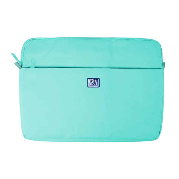 Oxford Young Proof B-Case Funda para Portatiles hasta 16" - RPET Reciclado - Bolsillo Frontal con Cremallera - Acolchado y Suave - 375x265x20mm - Color Menta