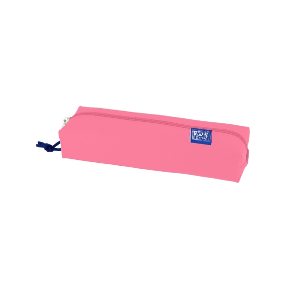 Oxford Kangoo Live and Go Estuche Rectangular Mediano - Goma Elastica para Cuadernos - Color Sandia