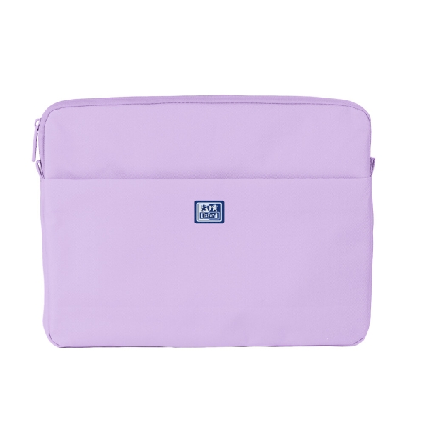 Oxford Young Proof B-Case Funda para Portatiles hasta 14" - RPET Reciclado - Bolsillo Frontal con Cremallera - Acolchado y Suave - 350x265x28mm - Color Lavanda