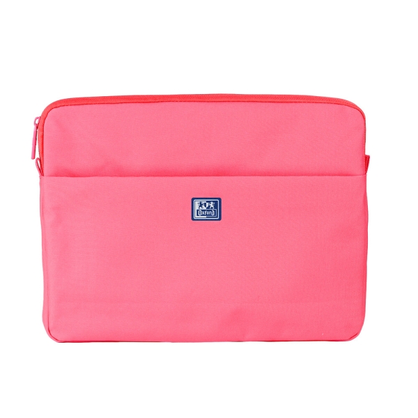 Oxford Young Proof B-Case Funda para Portatiles hasta 14" - RPET Reciclado - Bolsillo Frontal con Cremallera - Acolchado y Suave - 350x265x28mm - Color Sandia