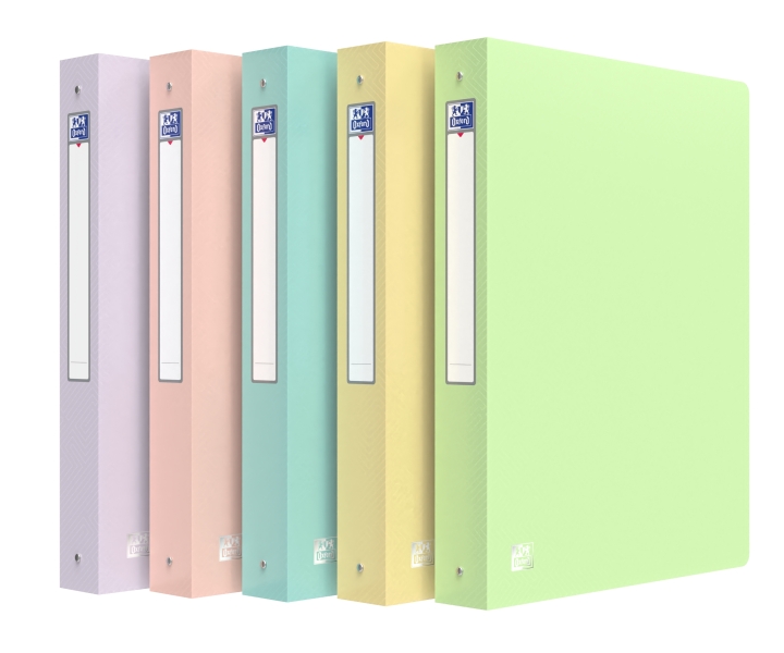 Oxford Urban Carpeta de 4 Anillas - Formato A4 - Lomo de 40mm - Capacidad hasta 250 Hojas - Colores Surtidos