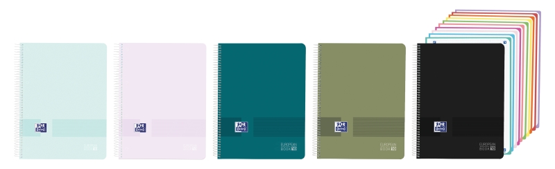 Oxford Live and Go Cuaderno de Espiral - Formato A4+ - 200 Hojas - Cuadricula 5x5mm - Tapa de Plastico - Anti Traspaso de Tinta - Digitalizacion de Textos con App - Colores Surtidos