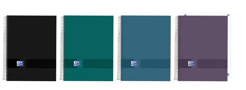 Oxford and You Cuaderno de Espiral - Formato A5+ - 48 Hojas Lisas - Tapa Extradura - Digitalizacion de Textos con App - Colores Surtidos