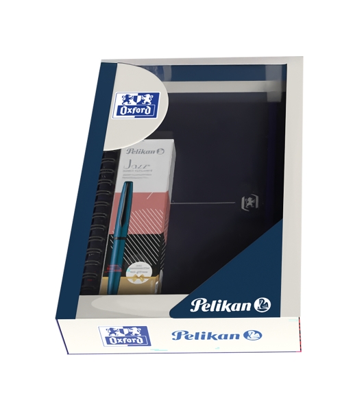 Oxford Pack Escolar con Cuaderno de Espiral Identity B5 - Boligrafo de Metal Jazz Noble - Tapa Extradura - Punteado - Digitalizacion de Notas con App - Colores Surtidos