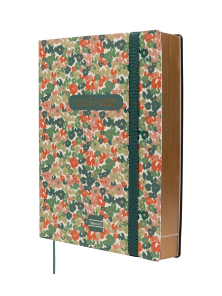 Finocam Mara Agenda de Tapa Flexible Internacional - 18 Meses - 1 Dia por Pagina - Formato Y4 - 120x170mm - Papel de 80g/m2 - Esquinas Microperforadas - Cierre con Goma - Multicolor