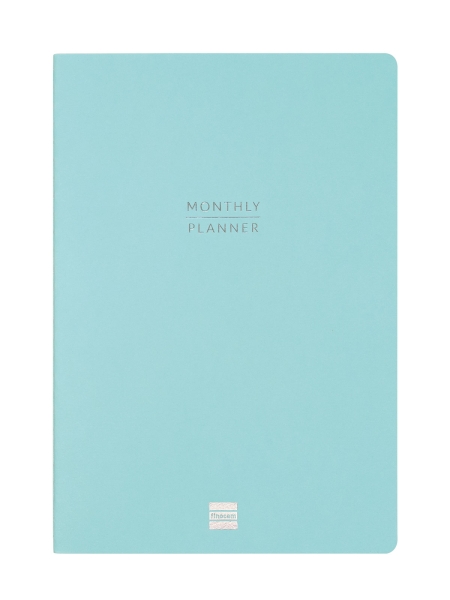 Finocam Haiku Planificador sin Fechar - Internacional - Mes Vista - Formato Y11 - 165x240mm - Papel de 95g/m2 - Hojas con Punteado - 16 Meses - Color Azul