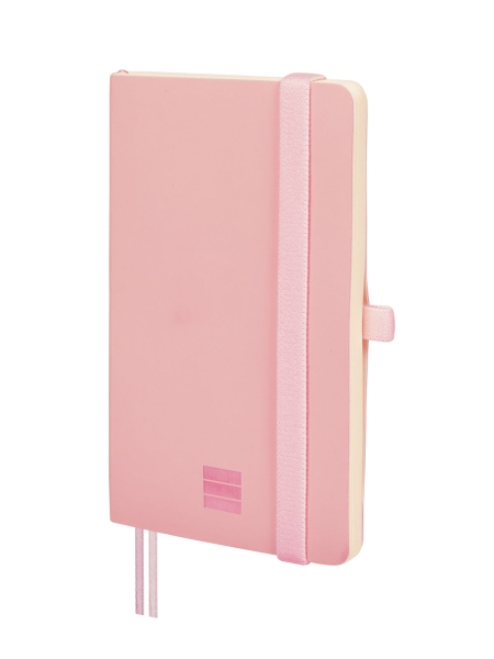 Finocam Nexo Cuaderno de Tapa Blanda - 72 Hojas - 90x150mm - Papel Crema de 80g/m2 - Bolsillo Interior - Cierre con Goma - Portaboligrafo - Hojas Microperforadas - Color Rosa