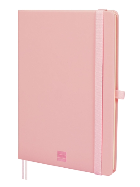Finocam Nexo Cuaderno de Tapa Dura - 72 Hojas - Formato A5 - 148x210mm - Rayado Horizontal - Papel Crema de 80g/m2 - Bolsillo Interior - Portaboligrafo - Hojas Microperforadas - Color Rosa