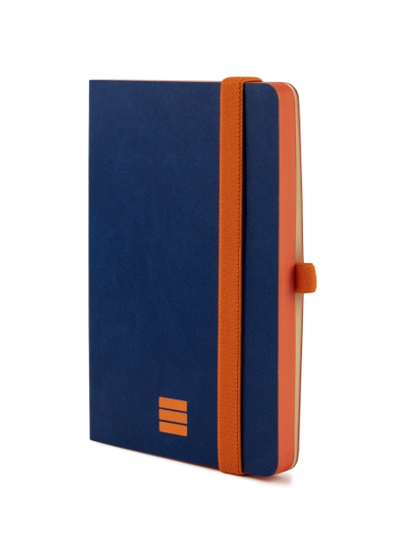 Finocam Modern Cuaderno de Tapa Ligera - 72 Hojas - 100x150mm - Papel Crema de 80g/m2 - Liso - Bolsillo Interior - Cierre con Goma - Hojas Microperforadas - Color Azul
