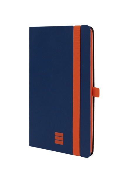 Finocam Modern Cuaderno de Tapa Ligera - 72 Hojas - 100x150mm - Papel Crema de 80g/m2 - Bolsillo Interior - Cierre con Goma - Hojas Microperforadas - Color Azul