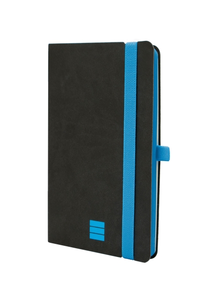 Finocam Modern Cuaderno de Tapa Ligera - 72 Hojas - 100x150mm - Papel Crema de 80g/m2 - Bolsillo Interior - Cierre con Goma - Hojas Microperforadas - Color Negro