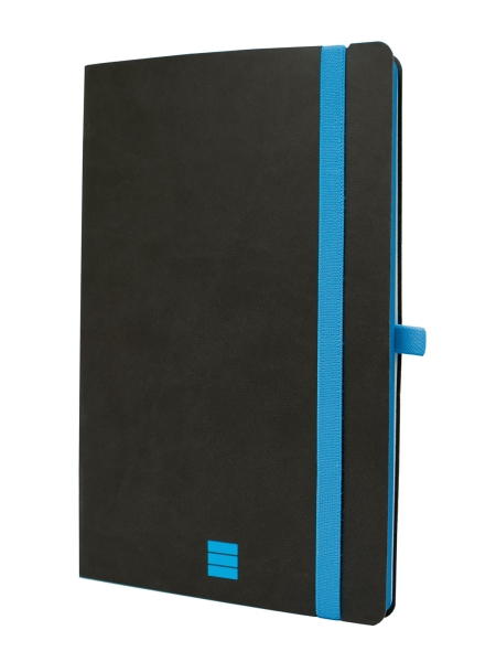 Finocam Modern Cuaderno de Tapa Ligera - 72 Hojas - Formato A5 - 148x210mm - Papel Crema de 80g/m2 - Bolsillo Interior - Cierre con Goma - Hojas Microperforadas - Color Negro