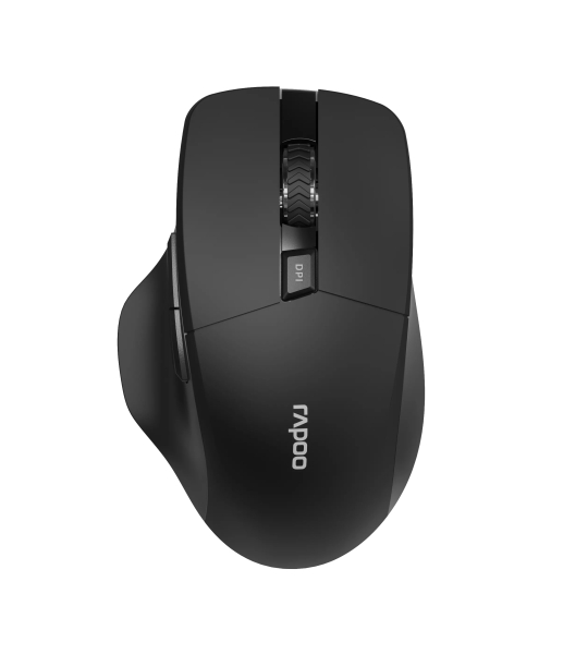 Rapoo M610 Raton Inalambrico - Bluetooh y 2.4GHz - 1600 DPI - Bateria Recargable Ecologica - Color Negro