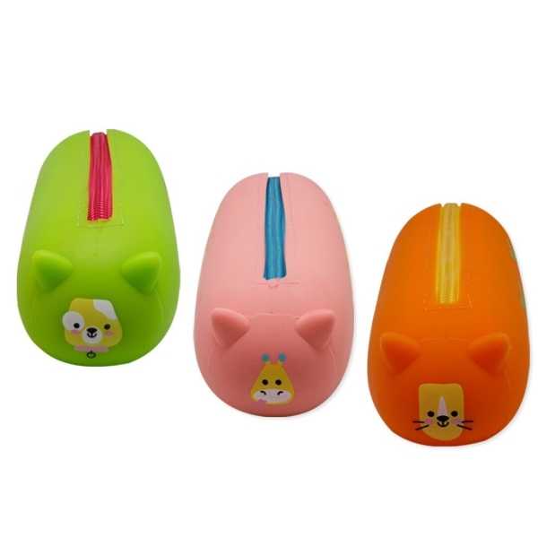 Bismark Animals Portatodo de Silicona Squeezy - 1 Compartimento - 3 Diseños Diferentes
