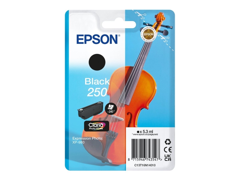 Epson 250 Negro Cartucho de Tinta Original - C13T16N14010