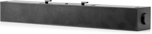 HP S101 Speaker Bar Barra de Sonido USB para Monitor - 2.5W RMS - USB Plug and Play - Frecuencia 140Hz‑20kHz - Line In y Puerto de Auriculares – Color Negro