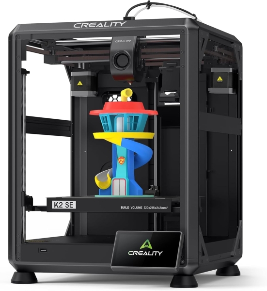 Creality K2 SE Combo Impresora 3D Abierta - Tamaño 22x21.5x24.5cm - Cuerpo de Aluminio Aeroespacial - Interfaz de Usuario Inteligente - Velocidad hasta 500mm/s