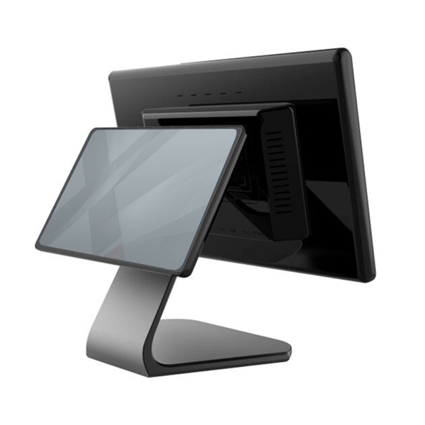 Approx TPV con Pantalla Capacitiva 15.6" + Visor 10.1" Intel Celeron N5095 QC 2.0GHz - 8GB DDR4 - 256GB SSD - Altavoces - WiFi, Bluetooth, RJ45, HDMI, USB 2.0, USB 3.0, COM, Audio - Color Negro