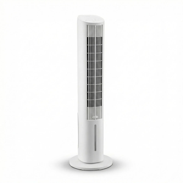 Innovagoods Hushly Climatizador Evaporativo Multifuncion - 2 Acumuladores de Frio - Oscliacion 45º - 3 Velocidades - Mando a Distancia - Color Blanco