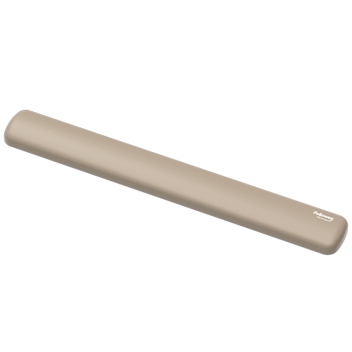 Fellowes Breyta Reposamuñecas para Teclado - Proteccion Antibacteriana Microban - Revestimiento Antipolvo - Tacto Suave - Soporte Ergonomico - Alivio del Dolor - 47x6x1.75cm - Color Beige Arena