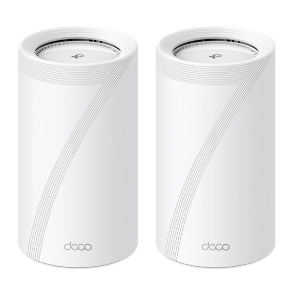 TP-Link Deco BE85 Pack de 2 Sistemas WiFi Mesh - Tribanda - Velocidad hasta 19Gbps - WiFi 7 - Ethernet 10Gbps - VPN - Color Blanco