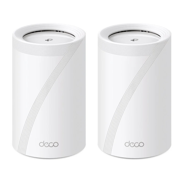TP-Link Deco BE65 Pack de 2 Sistemas WiFi Mesh - Tribanda - Velocidad hasta 9.3Gbps - WiFi 7 - Ethernet 2.5Gbps - VPN - Color Blanco