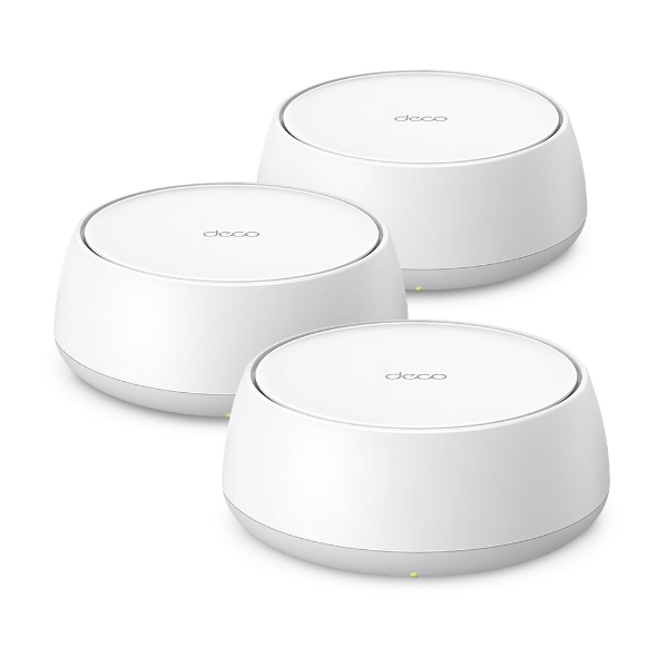 TP-Link Deco BE25 Pack de 3 Sistemas WiFi Mesh - Doble Banda - Velocidad hasta 3.6Gbps - WiFi 7 - Ethernet 2.5Gbps - VPN - Color Blanco