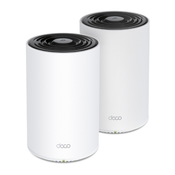 TP-Link Deco PX50 Pack de 2 Sistemas WiFi Mesh - Doble Banda - Velocidad hasta 3Gbps - WiFi 6 - Ethernet 1Gbps - Color Blanco y Negro