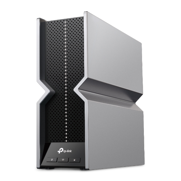 TP-Link RE800BE Repetidor WiFi 7 Tribanda BE19000 - Velocidad 19Gbps - 8 Antenas Internas - Configuracion Sencilla con WPS o App - MLO - Ethernet - Color Negro y Gris