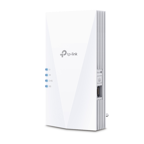 TP-Link RE780X Extensor WiFi 6 de Doble Banda - Velocidad 3Gbps - Configuracion Sencilla con WPS o App - WiFi AX3000 - Ethernet - Color Blanco