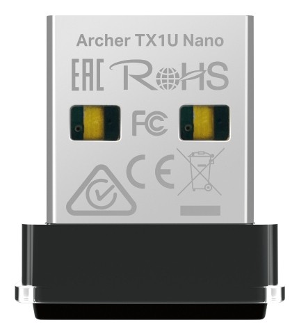 TP-Link Archer TX1U Nano Adaptador USB a WiFi 6 - Velocidad 287Mbps - Seguridad Avanzada - Color Negro