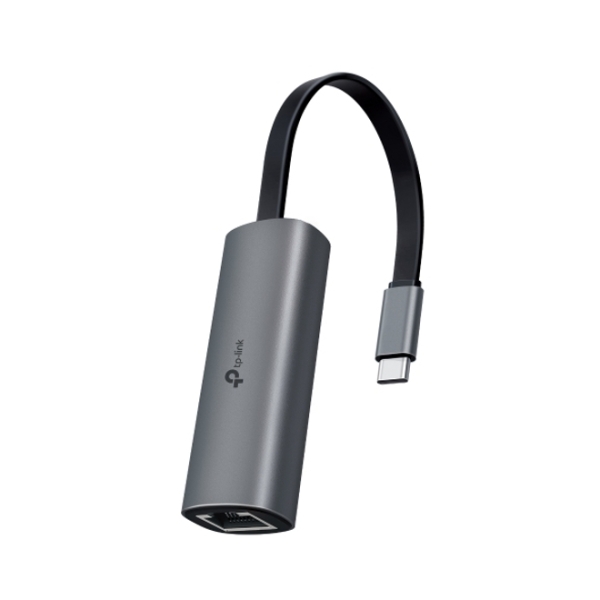 TP-Link UE302C Adaptador RJ45 a USB-C - RJ45 2.5Gbps Hembra - USB-C Macho - Aluminio - Plug and Play - Color Gris Oscuro