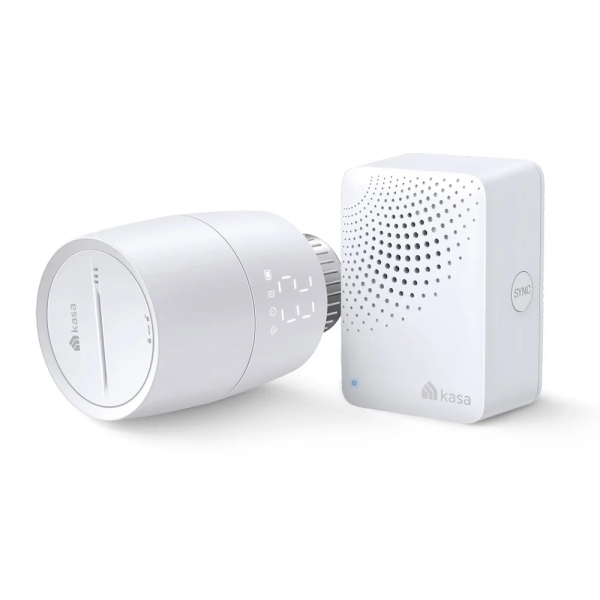 TP-Link Kasa KE100 KIT Smart Termostato de Radiador Inteligente con Centralita - WiFi - Temporizador - Proteccion contra Heladas - Control con Asistente Virtual y App - Color Blanco